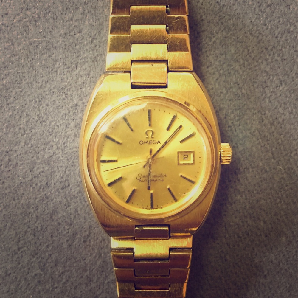 1979 OMEGA SEAMASTER LADIES WATCH 18K GOLD PLATED